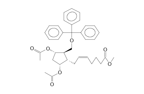 (+/-)-1ALPHA-[6-METHOXYCARBONYLHEX-2Z-ENYL]-2BETA-TRIPHENYLMETHOXYMETHYL-3ALPHA,5ALPHA-DIACETOXYCYCLOPENTANE