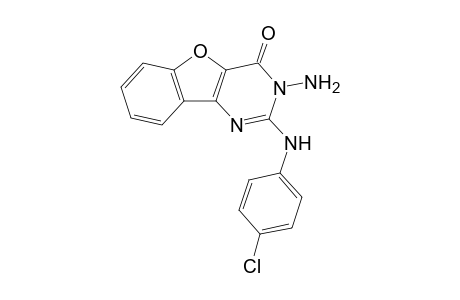 3-Amino-2-(4-chlorophenylamino)-benzofuro[3,2-d]pyrimidin-4(3H)-one