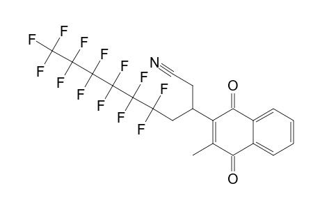 3-(1,4-diketo-3-methyl-2-naphthyl)-5,5,6,6,7,7,8,8,9,9,10,10,10-tridecafluoro-capronitrile