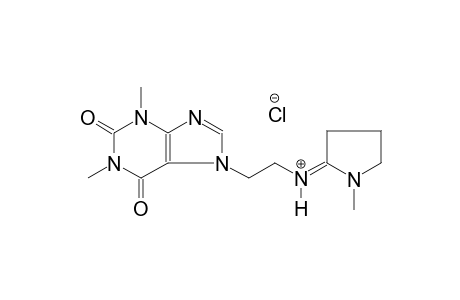 1H-purine-7-ethanaminium, 2,3,6,7-tetrahydro-1,3-dimethyl-N-[(2E)-1-methylpyrrolidinylidene]-2,6-dioxo-, chloride