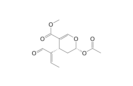 2H-Pyran-5-carboxylic acid, 2-(acetyloxy)-4-(1-formyl-1-propenyl)-3,4-dihydro-, methyl ester, [2R-[2.alpha.,4.alpha.(E)]]-