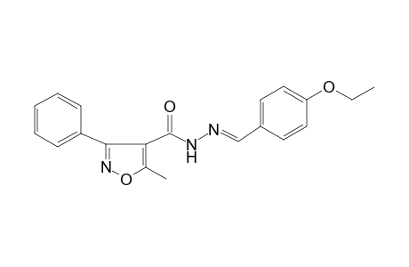Isoxazole-4-carbohydrazide, 5-methyl-3-phenyl-N2-(4-ethoxybenzylideno)-