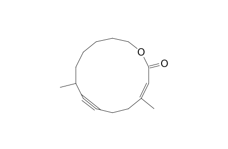 (Z)-4,9-Dimethyl-2-oxo-1-oxacyclotetradec-3-en-7-yne