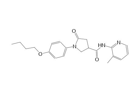 3-pyrrolidinecarboxamide, 1-(4-butoxyphenyl)-N-(3-methyl-2-pyridinyl)-5-oxo-