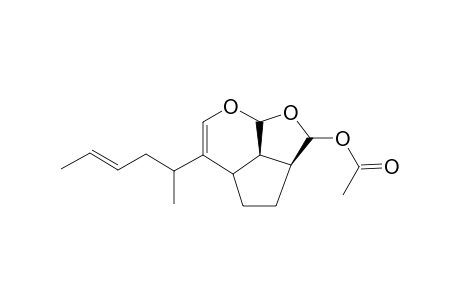 Euplotin C [(+)-(2aS*,3R*,4aS*,7aS*,7bR*)-7-(Methylpent-3-enyl)-1,2,2a,4a,7a,7b-hexahydro-4,5-dioxacyclopent[cd]indan-3-yl acetate]