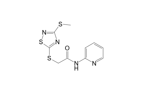2-{[3-(methylsulfanyl)-1,2,4-thiadiazol-5-yl]sulfanyl}-N-(pyridin-2-yl)acetamide
