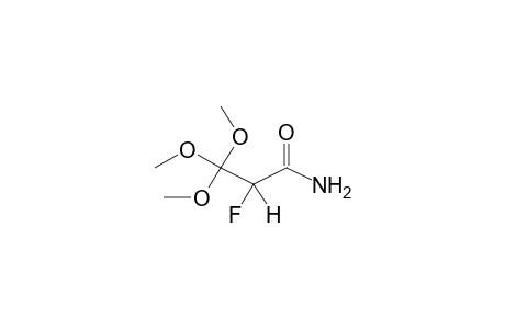 3,3,3-TRIMETHOXY-2-FLUOROPROPIONAMIDE