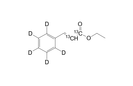 (2E)-[ring-D5,1,2-13C2]Cinnamic acid ethyl ester