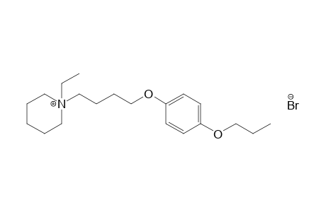 1-ethyl-1-{4-[p-(propyloxy)phenoxy]butyl}piperidinium bromide