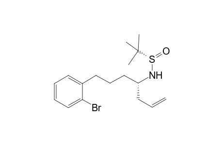 (4S,SS)-7-(2-Bromophenyl)-N-(tert-butylsulfinyl)hept-1-en-4-amine