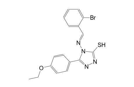 4-{[(E)-(2-bromophenyl)methylidene]amino}-5-(4-ethoxyphenyl)-4H-1,2,4-triazole-3-thiol
