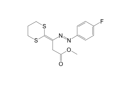 (E)-Methyl 3-(1,3-dithian-2-ylidene)-3-((4-fluorophenyl)diazenyl)propanoate