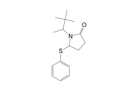 N-[(+/-)-3',3'-DIMETHYL-2'-BUTYL]-5-PHENYLSULFANYLPYRROLIDIN-2-ONE