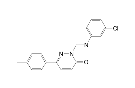 2-{[(3-chlorophenyl)amino]methyl}-6-(4-methylphenyl)pyridazin-3(2H)-one