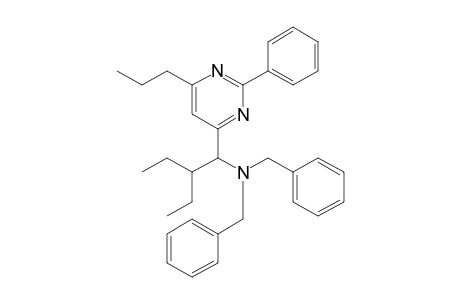 N,N-Dibenzyl-1-(2-phenyl-6-propyl-4-pyrimidinyl)-2-ethyl-1-butanamine