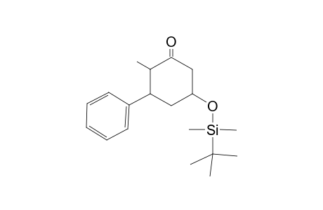 (3RS,5SR,6RS)-3-tert-Butyldimethylsilyloxy-6-methyl-5-phenylcyclohexanone