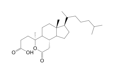 4,5-seco-5-oxa-6-oxocholestan-3-oic acid