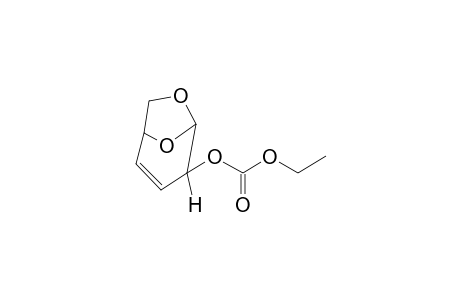 2-O-Ethoxycarbonyl-1,6-anhydro-2,3,4-trideoxy-D-threo-hex-3-enopyranose