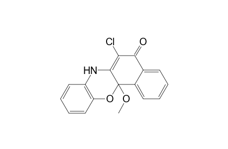 6-Chloranyl-12a-methoxy-7H-benzo[c]phenoxazin-5-one