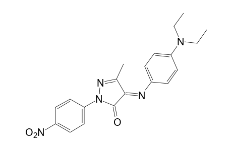 4-[p-(diethylamino)phenylimino]-3-methyl-1-(p-nitrophenyl)-2-pyrazolin-5-one