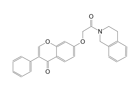 4H-1-benzopyran-4-one, 7-[2-(3,4-dihydro-2(1H)-isoquinolinyl)-2-oxoethoxy]-3-phenyl-