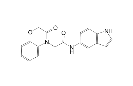 2H-1,4-benzoxazine-4-acetamide, 3,4-dihydro-N-(1H-indol-5-yl)-3-oxo-