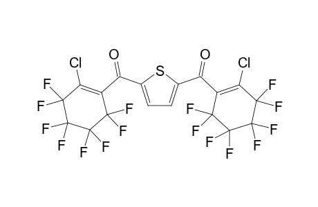 2,5-bis(2'-chlorooctafluorocyclohex-1'-enecarbonyl)thiophene