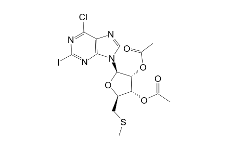 9-[2,3-Di-O-acetyl-5-deoxy-5-(methylthio)-D-ribofuranosyl]-6-chloro-2-iodopurine