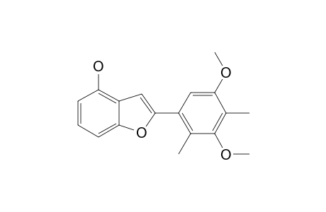 STEMOFURAN-J;2-(3,5-DIMETHOXY-2,4-DIMETHYLPHENYL)-4-HYDROXYBENZOFURAN