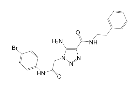 5-amino-1-[2-(4-bromoanilino)-2-oxoethyl]-N-(2-phenylethyl)-1H-1,2,3-triazole-4-carboxamide