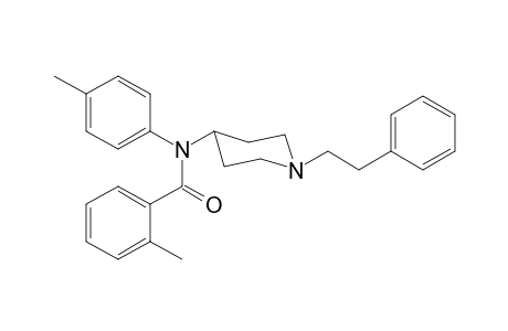 N-(4-Methylphenyl)-N-[1-(2-phenylethyl)piperidin-4-yl]-2-methylbenzamide