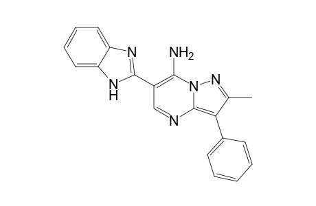 6-(1H-Benzimidazol-2-yl)-2-methyl-3-phenylpyrazolo[1,5-a]pyrimidin-7-amine