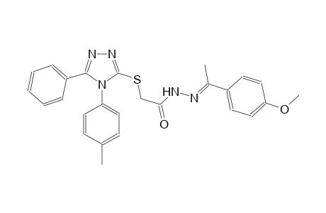acetic acid, [[4-(4-methylphenyl)-5-phenyl-4H-1,2,4-triazol-3-yl]thio]-, 2-[(E)-1-(4-methoxyphenyl)ethylidene]hydrazide