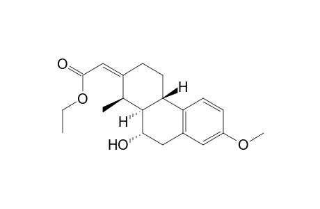 Ethyl (Z)-(1R*,4aS*,10S*,10aS*)-10-Hydroxy-7-methoxy-1-methyl-3,4,4a,9,10,10a-hexahydrophenanthren-2(1H)-ylideneacetate