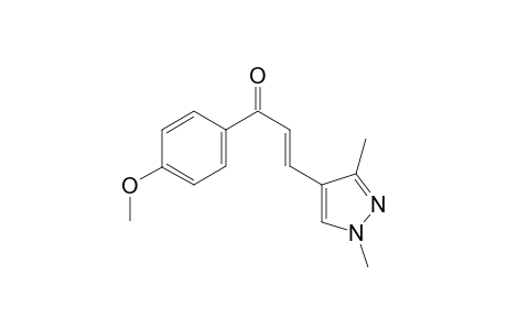 (E)-3-(1,3-dimethyl-4-pyrazolyl)-1-(4-methoxyphenyl)-2-propen-1-one