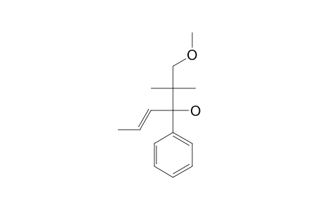 E-1-METHOXY-2,2-DIMETHYL-3-PHENYLHEX-4-EN-3-OL