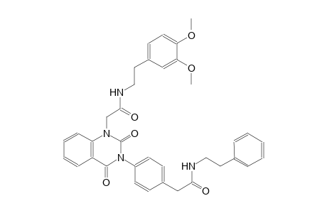 2-[4-(1-(2-{[2-(3,4-dimethoxyphenyl)ethyl]amino}-2-oxoethyl)-2,4-dioxo-3(2H,4H)-quinazolinyl)phenyl]-N-(2-phenylethyl)acetamide