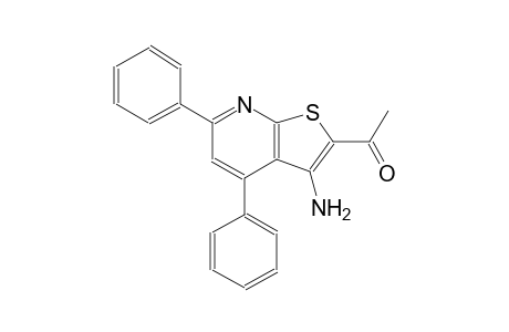 1-(3-amino-4,6-diphenylthieno[2,3-b]pyridin-2-yl)ethanone