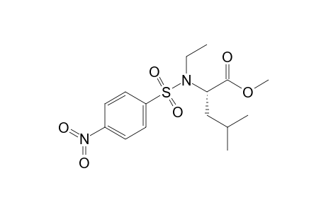 (S)-2-[Ethyl-(4-nitro-benzenesulfonyl)-amino]-4-methyl-pentanoic acid methyl ester