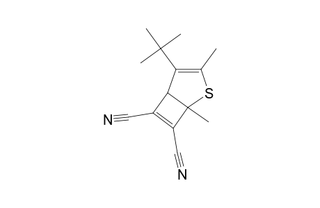 4-(1,1-Dimethylethyl)-1,3-dimethyl-2-thiabicyclo-[3.2.0]-hepta-3,6-diene-6,7-dicarbonitrile