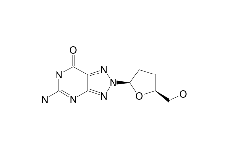5-AMINO-2-(2,3-DIDEOXY-BETA-D-GLYCERO-PENTOFURANOSYL)-2,6-DIHYDRO-7H-1,2,3-TRIAZOLO-[4,5-D]-PYRIMIDIN-7-ONE
