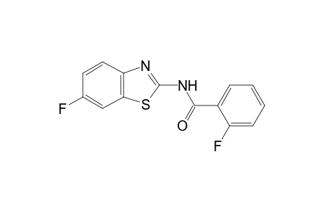 2-Fluoro-N-(6-fluoro-1,3-benzothiazol-2-yl)benzamide
