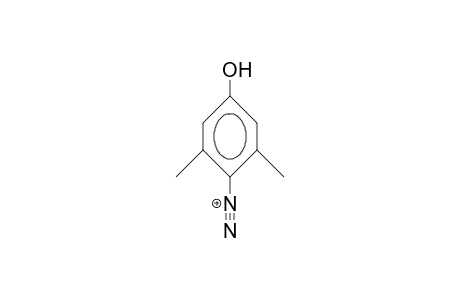 4-Hydroxy-2,6-dimethyl-benzene-diazonium cation