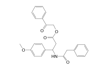 2-Oxo-2-phenylethyl 3-(4-methoxyphenyl)-3-[(phenylacetyl)amino]propanoate