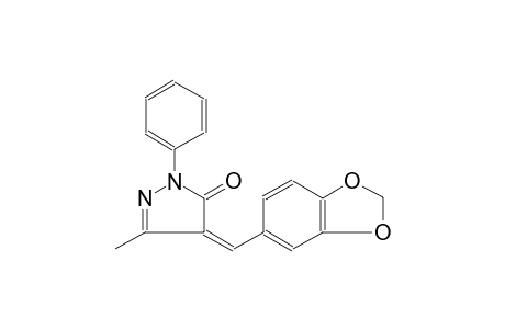 (4Z)-4-(1,3-benzodioxol-5-ylmethylene)-5-methyl-2-phenyl-2,4-dihydro-3H-pyrazol-3-one