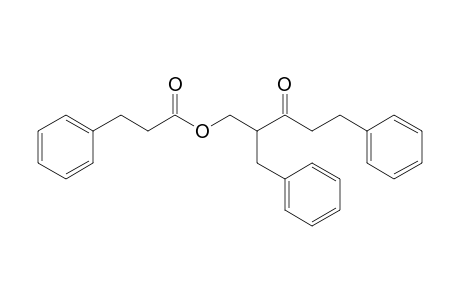 3-Phenylpropionic acid 2-benzyl-3-oxo-5-phenylpentyl ester