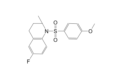 4-[(6-fluoro-2-methyl-3,4-dihydro-1(2H)-quinolinyl)sulfonyl]phenyl methyl ether