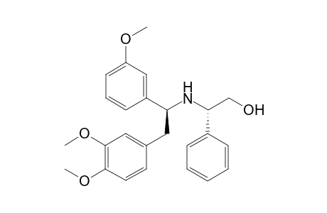 (+)-(2S,1'S)-2-(3,4-Dimethoxyphenyl)-1-(3-methoxyphenyl)-N-(2-hydroxy-1-phenylethyl)ethylamine