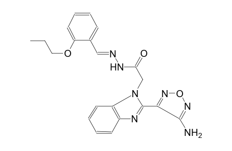 1H-benzimidazole-1-acetic acid, 2-(4-amino-1,2,5-oxadiazol-3-yl)-, 2-[(E)-(2-propoxyphenyl)methylidene]hydrazide
