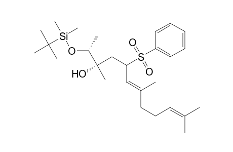 (2R,3S,6E)-2-[tert-butyl(dimethyl)silyl]oxy-3,7,11-trimethyl-5-(phenylsulfonyl)dodeca-6,10-dien-3-ol